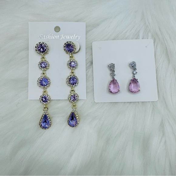 Fashion Statement Earring 2 Pairs Bundle Style1 - Picture 4 of 6